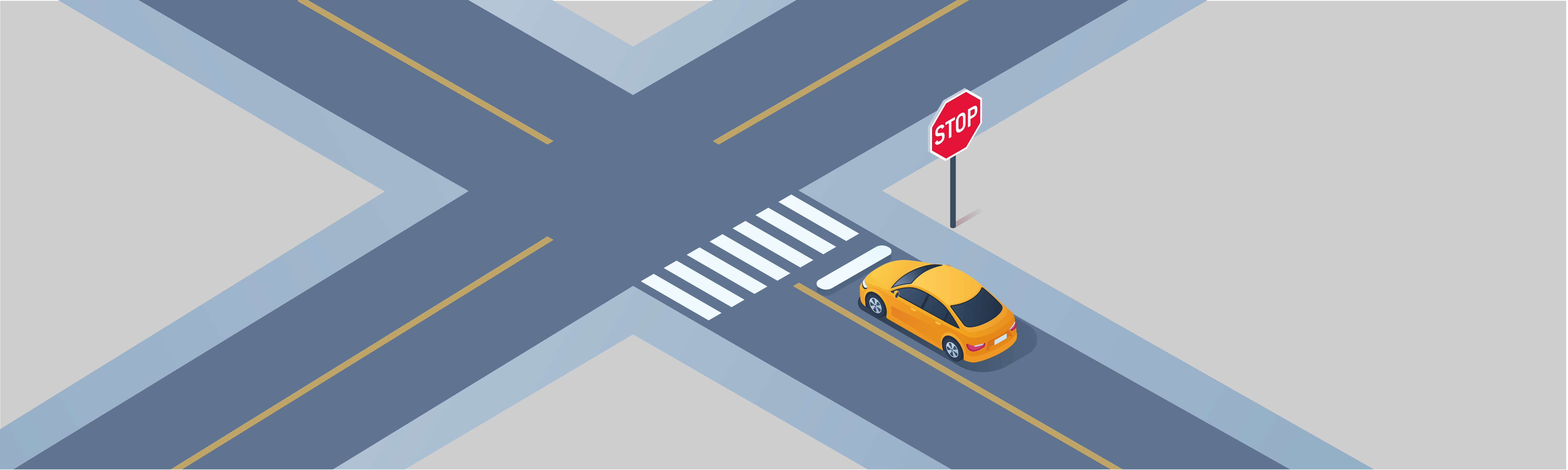 Intersections - Où devez-vous arrêter votre véhicule sur un passage pour piétons marqué sans ligne d’arrêt ?