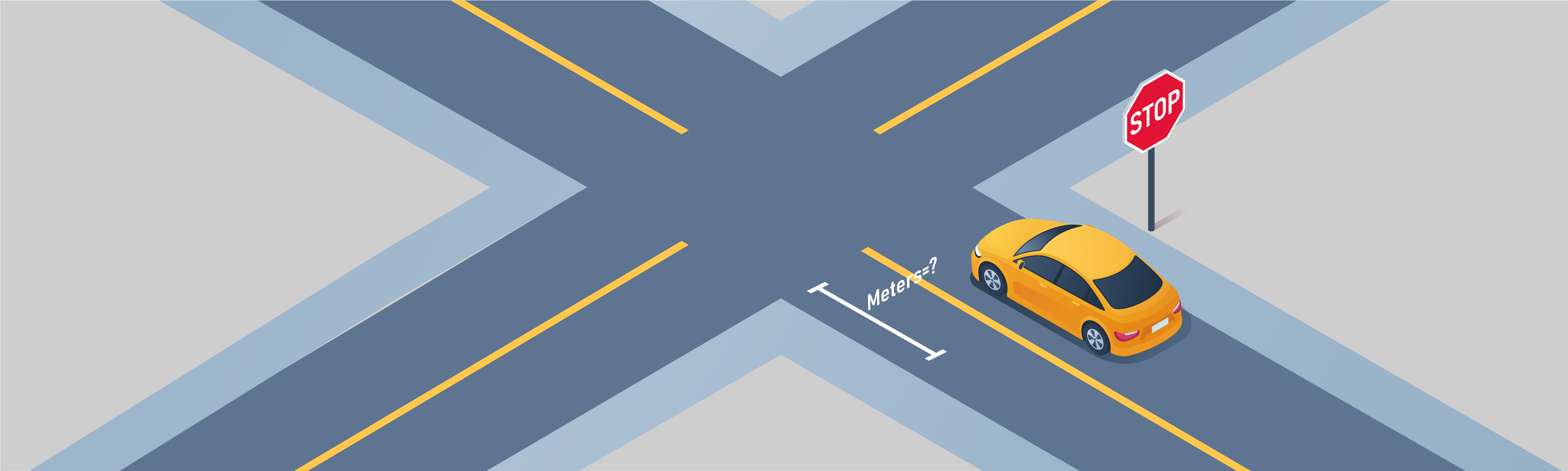 Intersections - Où devez-vous arrêter votre véhicule s’il n’y a pas de ligne d’arrêt ou de passage pour piétons marqué à une intersection ?