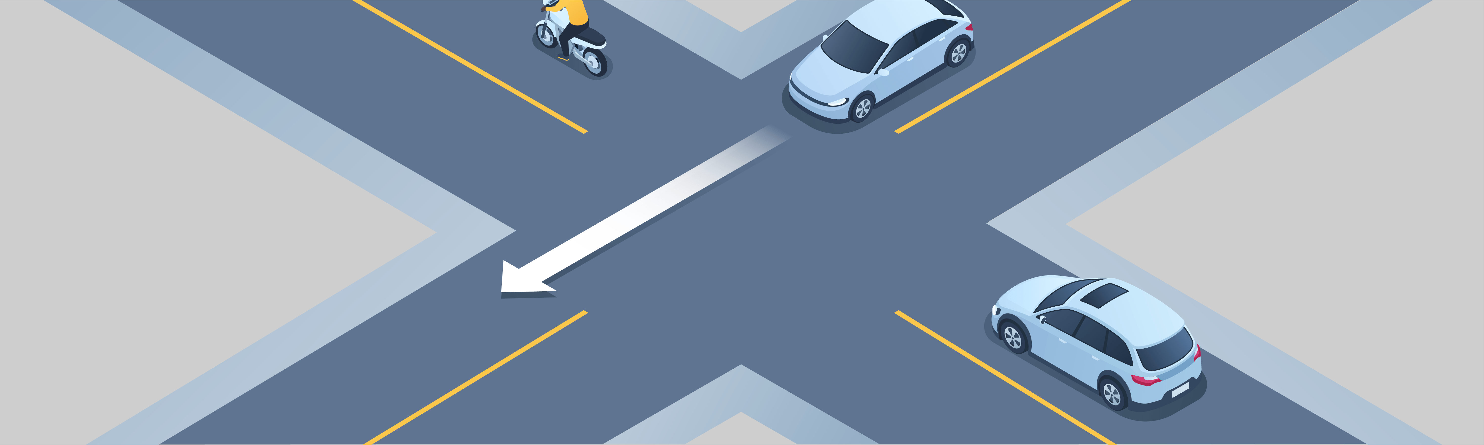 Intersections - À une intersection sans panneaux de signalisation ni feux de signalisation, à qui devez-vous céder le passage ?