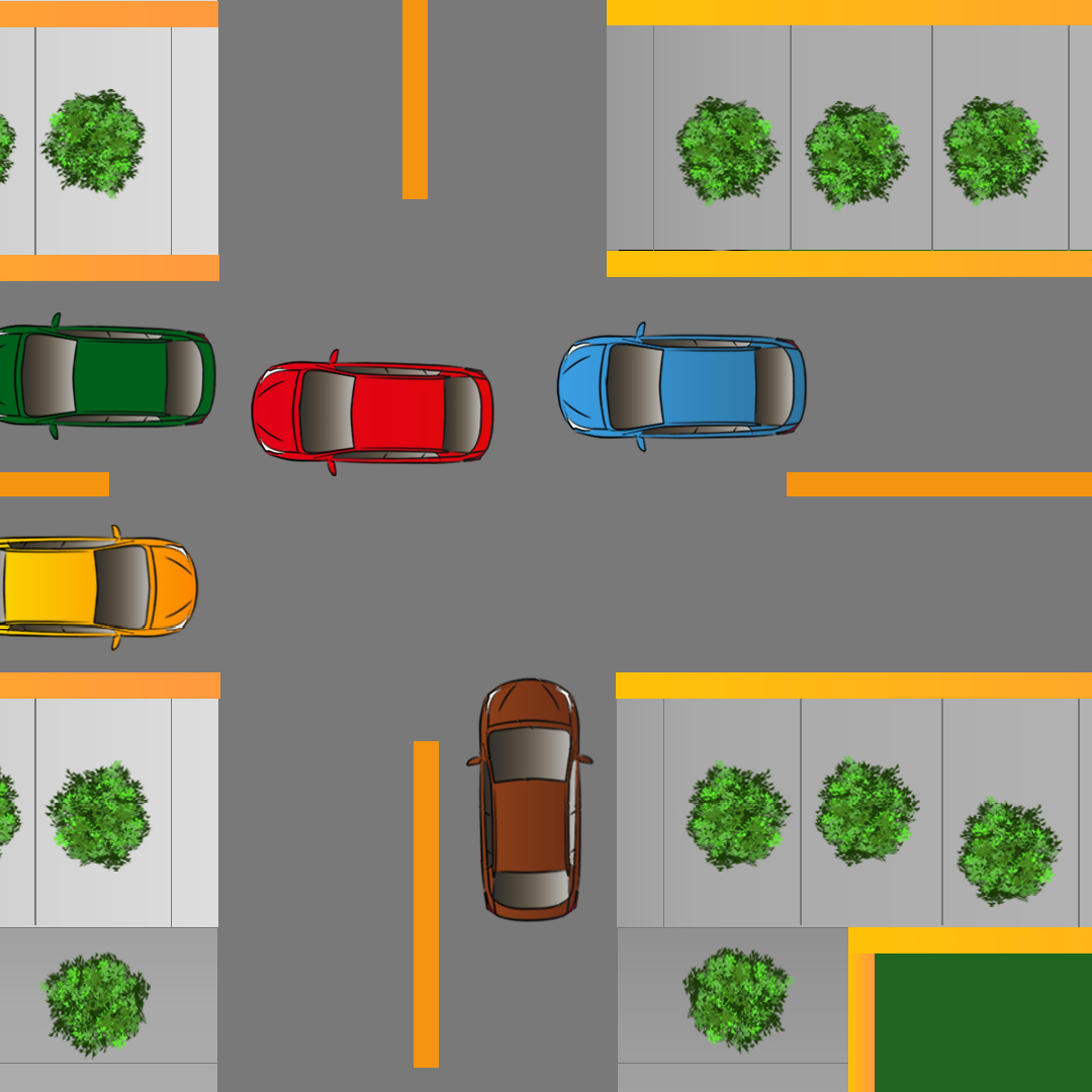 Test 3 - Que devez-vous faire lorsque vous conduisez vers une intersection pleine de circulation ?