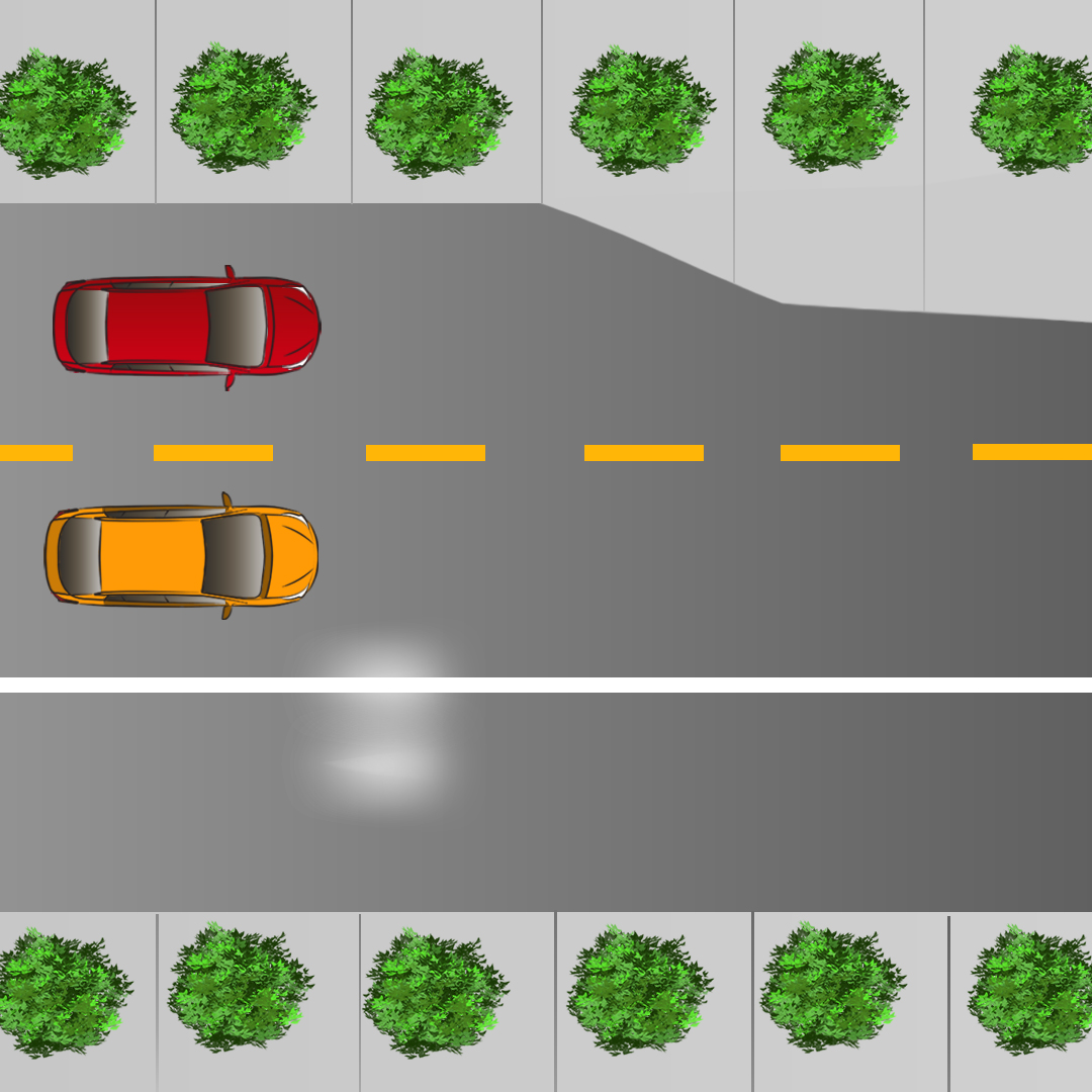 Test 2 - Qui a la priorité dans le cas où deux voitures s'approchent d'une jonction en même temps ?