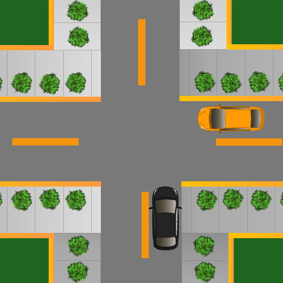 Test 3 - Qui a la priorité si vous conduisez jusqu’à une intersection sans signalisation en même temps qu’un autre véhicule ?
