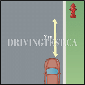 Driving Test Canada - Car Test 2 - How close are you allowed to park to a fire hydrant?
