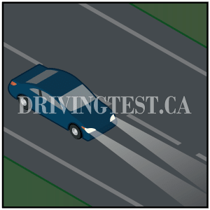 Test 7 - Why is driving at night at top speed more dangerous than driving during the day at top speed?