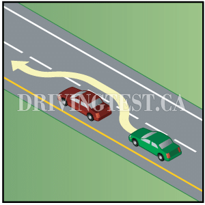 Test 7 - When is it permitted to safely pass vehicles on the right?