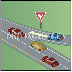 Test 7 - What are you legally obligated to do if you're driving up to a Yield sign?