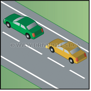Test 2 - Que devez-vous faire si vous vous engagez dans une voie pour dépasser ?