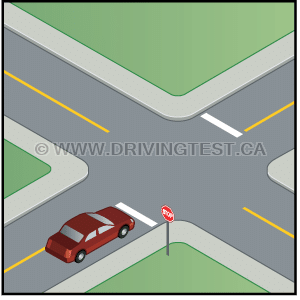 Test 2 - À quel moment pouvez-vous continuer à conduire après vous être arrêté à une ligne d’arrêt ?