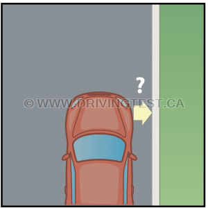 Test 3 - À quelle distance du trottoir vos roues doivent-elles se trouver si vous vous garez correctement ?