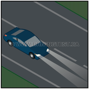 Test 4 - Quel est le moment approprié pour utiliser vos feux de route ?