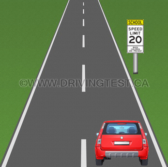Test 1 - Si vous êtes pris en flagrant délit d’excès de vitesse dans une zone scolaire, vous pourriez encourir _____.