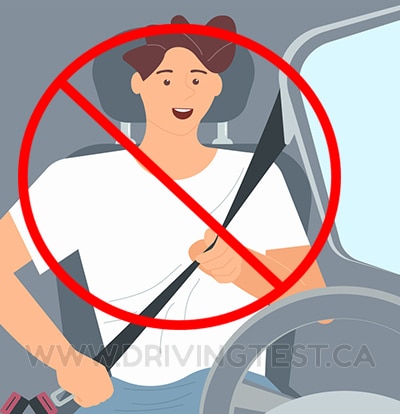 Test 1 - After two convictions, how long will your license be suspended for for driving with no seatbelt on in the Graduate Driver Learning program?