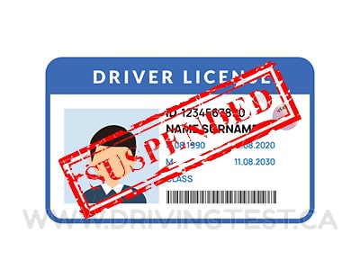 Driving Test Canada - Car Test 3 - What can someone whose license is suspended do?