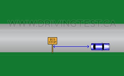 Test 3 - À quelle distance minimale d'un arrêt de bus pouvez-vous vous garer ?